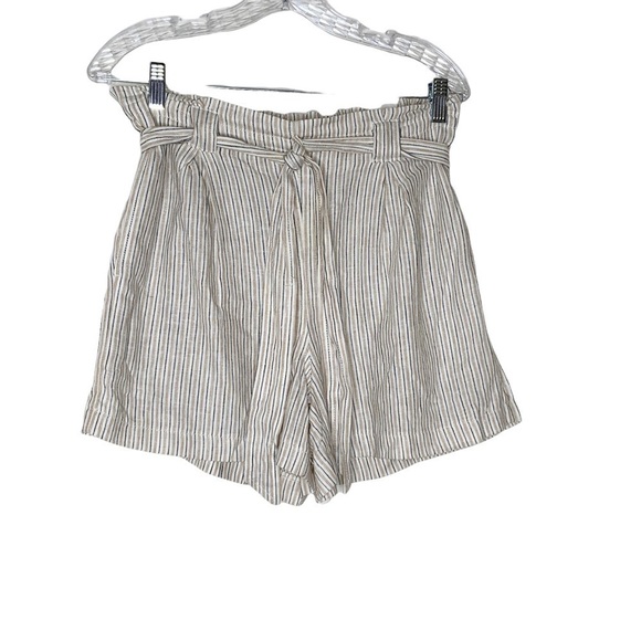 Max Studio linen blend shorts with front tie and paper-bag waistline Size XS - Picture 2 of 7